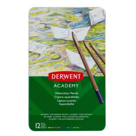 Derwent - Academy Watercolour Metalæske 12 stk