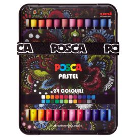 Posca - Vokspasteller - Klare og intense farver 24 stk