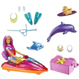 Barbie - Dreamtopia dukke, køretøj og tilbehør HBW90