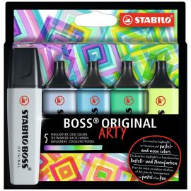 Stabilo - Highlighter Boss Original Arty - Koldefarver 5 stk