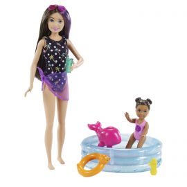 Barbie - Skipper Babysitters Doll and Playset - Pool GRP39