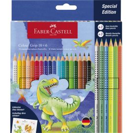 Faber-Castell - CP Colour Grip dinosaurus 18+6 201546