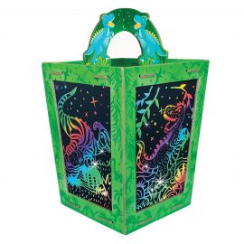 BOX CANDIY - Scratch Art Lantern - Totally Twilight Dinosaur - BC-1936
