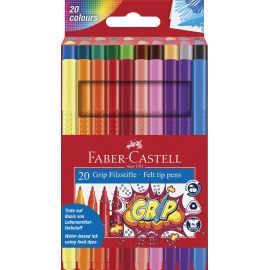 Faber-Castell - Fibre-tip pens Grip Colour Marker set 20 pcs 155320