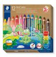 Staedtler - Noris Junior Chunky 3in1 coloured pencils, 12 pcs. +2 years 140 C12