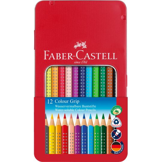 Faber-Castell - Colour GRIP farveblyant, tinæske med 12 stk 112413