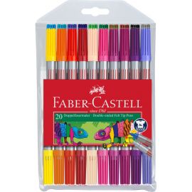 Faber-Castell - Tyk/Tynd tusser, 20 stk 151119