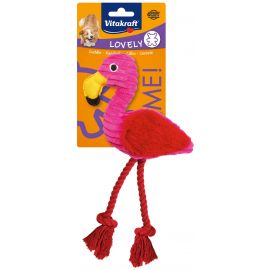 Vitakraft - BLAND 3 FOR 108 - Hundelegetøj Safari Flamingo 30 cm