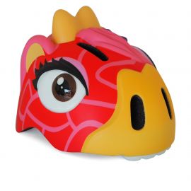 Crazy Safety - Cykelhjelm til børn - Rød giraf 49-55 cm