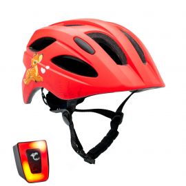 Crazy Safety - Cykelhjelm til børn 6-12 år - Rød skov 54-58 cm