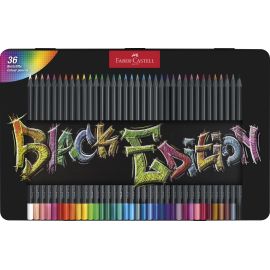 Faber-Castell - Colour Pencils Black Edition tin 36 pcs 116437