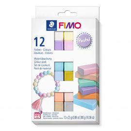 FIMO - Soft Sæt 12x25g - Pastel