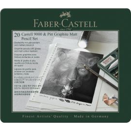 Faber-Castell - Set Pitt Graphite Matt & Castell 9000 115224