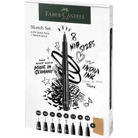 Faber-Castell - Set Pitt Artist Pen + Sketchbook 267102