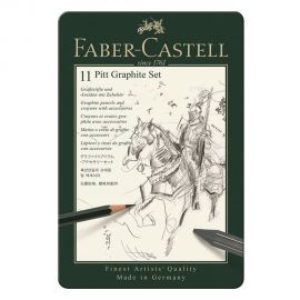 Faber-Castell - Pitt Graphite sæt i tin æske 11 stk