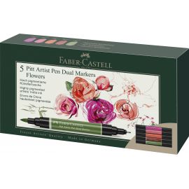 Faber-Castell - India ink PAP Dual Marker flowers 5 pcs 162007