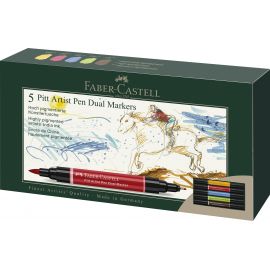 Faber-Castell - India ink PAP Dual Marker 5 pcs 162005