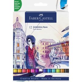 Faber-Castell - Gofa Aqua Dual Marker wallet 12 pcs 164612