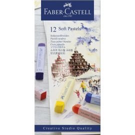 Faber-Castell - Soft pastels cardboard box 12 pcs 128312