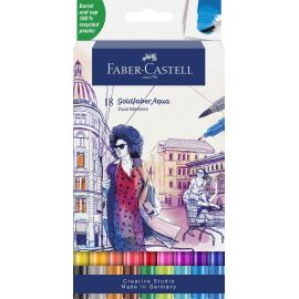 Faber-Castell - Gofa Aqua Dual Marker wallet 18 pcs 164618