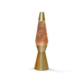 iTotal - Lava Lampe 36 cm - Golden Glitter