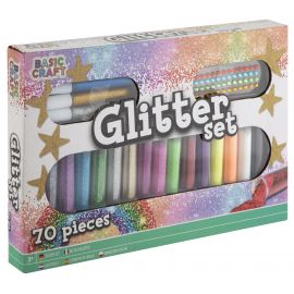 Basic Craft - Glitter Sæt 70 stk