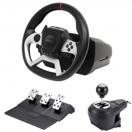 Maxx Tech  Pro FF Racing Wheel Kit Wheel, 3-pedal set & shifter - PS4/PC/ XBOX