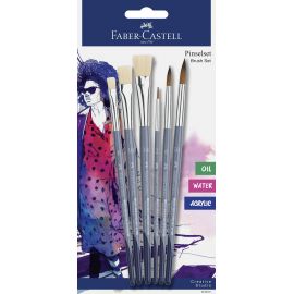 Faber-Castell - Brush round 3x and flat 3x on BC 282891
