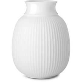 Lyngby Curve Vase H13cm hvid porcelæn