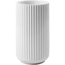 Lyngby Vase H25 hvid porcelæn