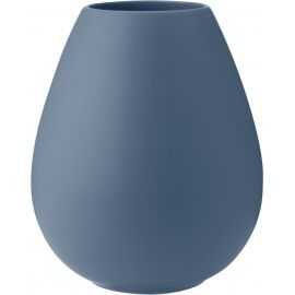 Earth Vase 24 cm støvet blå