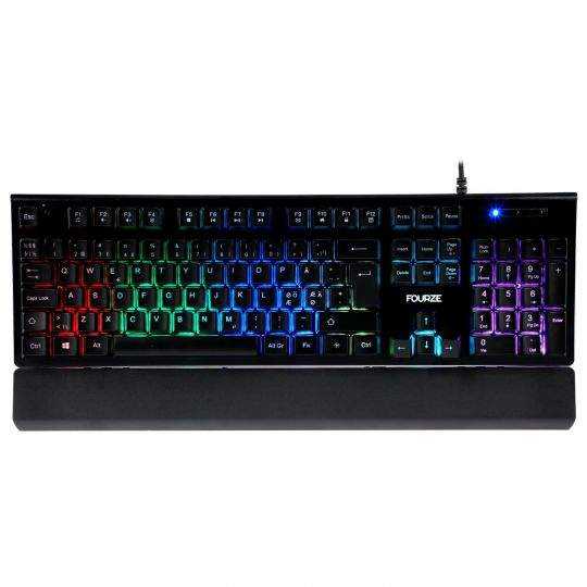 Fourze GK100 Gaming Keyboard, mechanic, num, blue