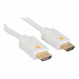 Qnect High Speed HDMI Kabel m/Ethernet, 1m, hvid