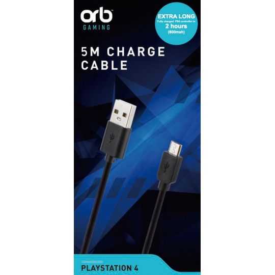 PS4 Controller Charge Cable 5m