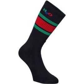 H2O CREW SOCK 8410 NAVY/GREEN/RED