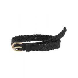 PIECES AVERY LEATHER BRAIDED SLIM BELT